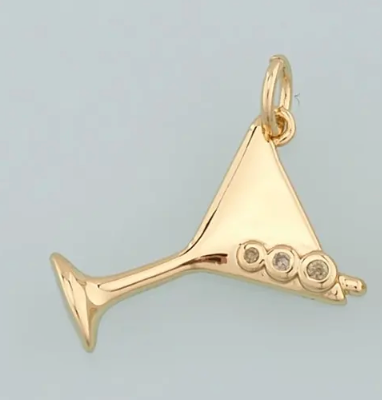 Martini with cz olives charm