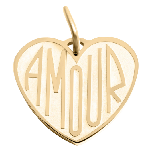 Amour Heart Charm