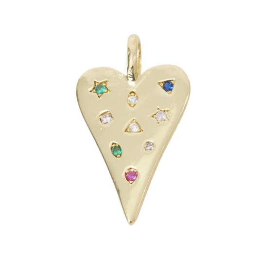 Colorful Heart Charm