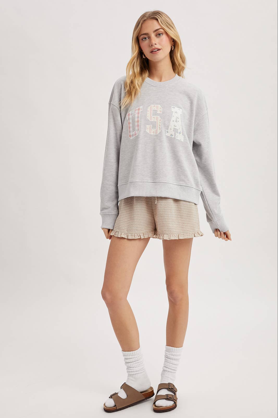 Patchwork USA Sweater