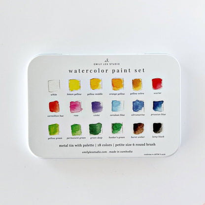 Watercolor paint set