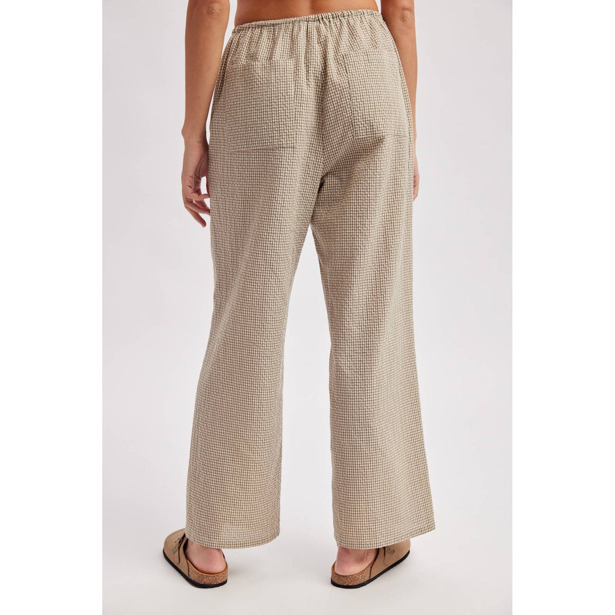 Wide Leg Plaid Pants