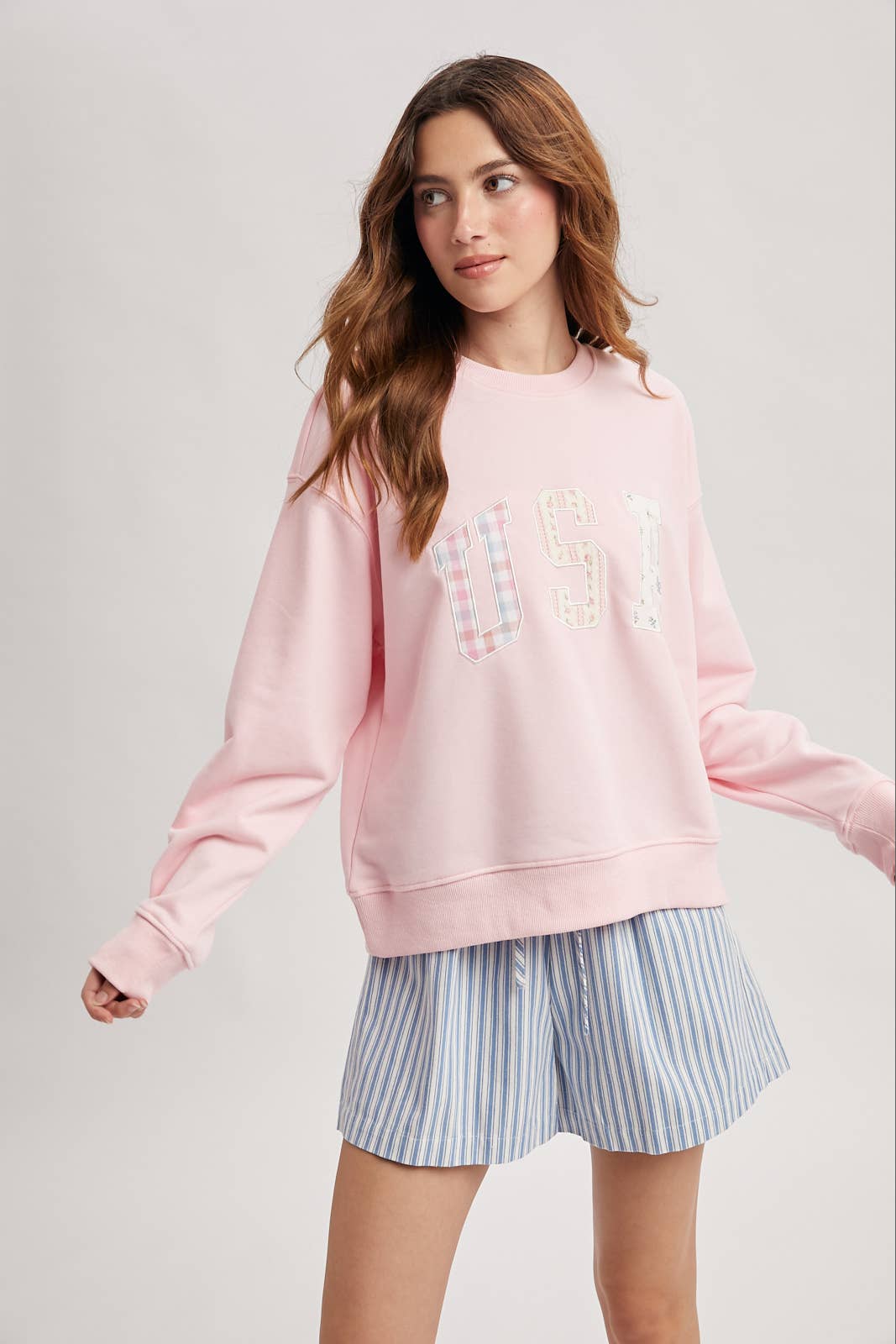 Patchwork USA Sweater