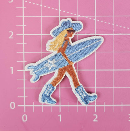 Coastal Cowgirl w/ Surfboard Patch