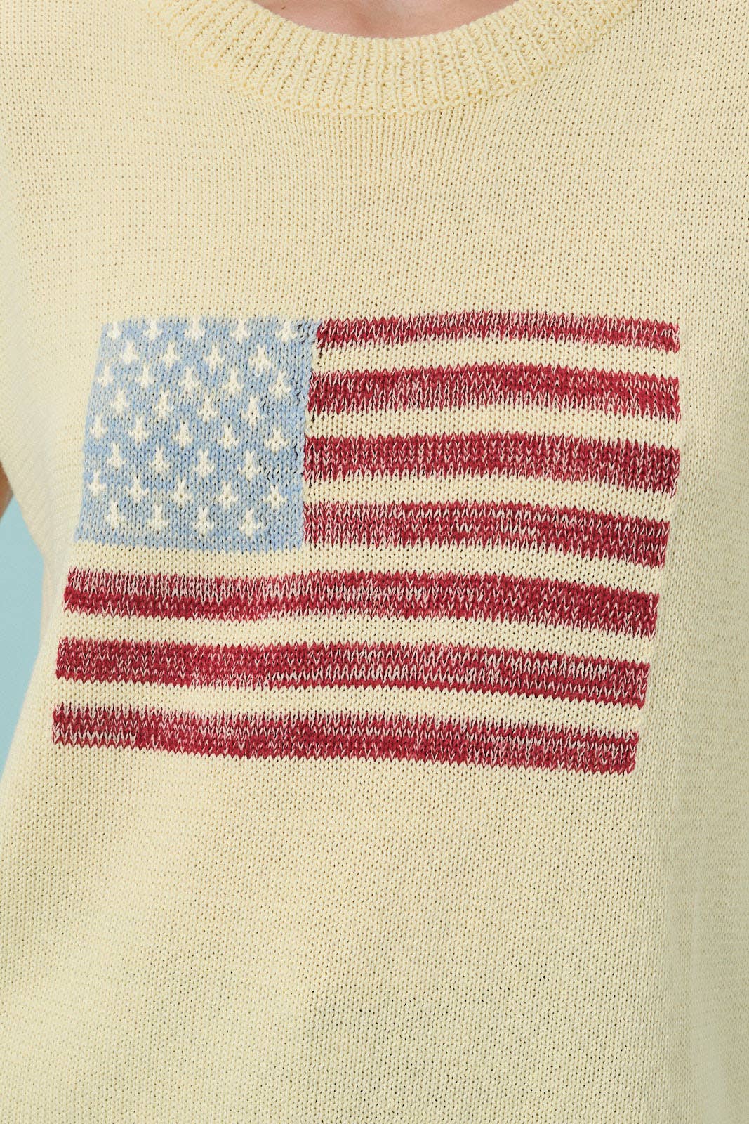 USA Flag Sleeveless Sweater