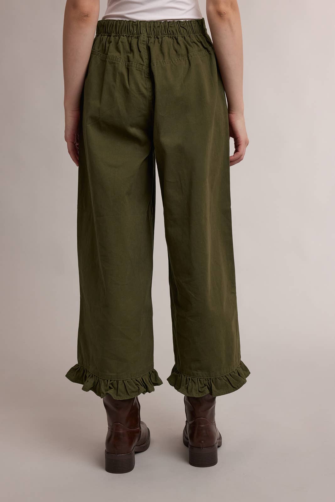 Ruffle Wide Leg Pant