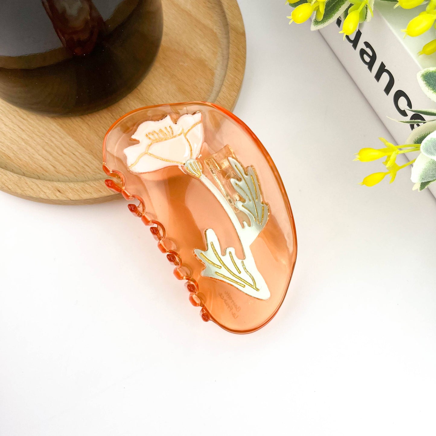 Floral Claw Clip