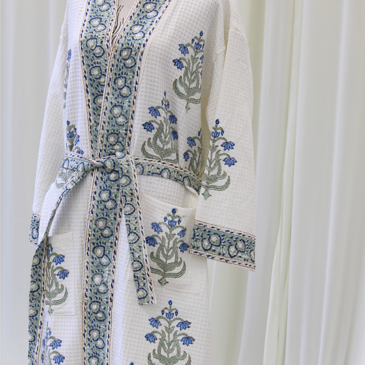 Blue Mughal Cotton Robe